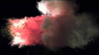Slow motion exploding bottles