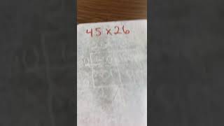 2 by 2 digit multiplication with area model