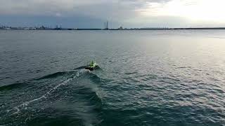 Prueba de Dron acuático de control batimétrico iBoat BS12.