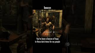 beacon — The Elder Scrolls V: Skyrim dialogue scene