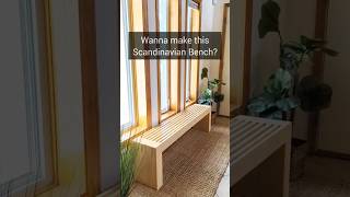 Make your own professional looking bench for $60! #furnituredesign #woodworker #furnituremaking