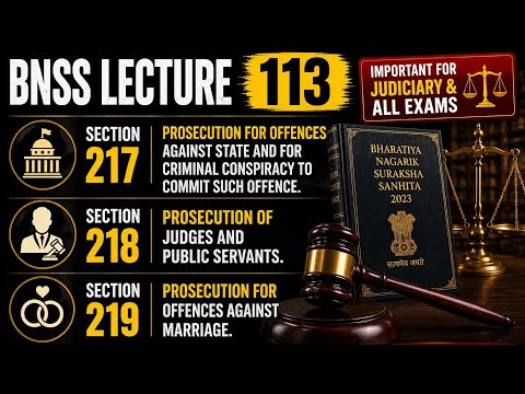 BNSS LECTURE 113: Section 217,218,219 