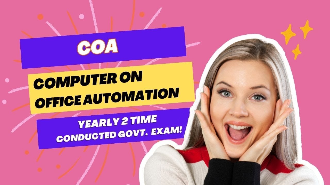 COA | Computer on office automation | கம்ப்யூட்டர் ஆன் ஆபீஸ் ஆட்டோமேசன் ...