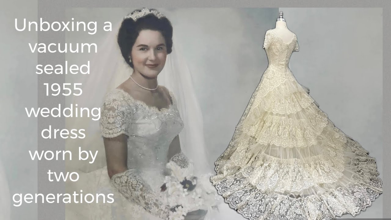 Распаковка вакуумно упакованного свадебного платья раскрывает последствия этого (теперь) неправил...