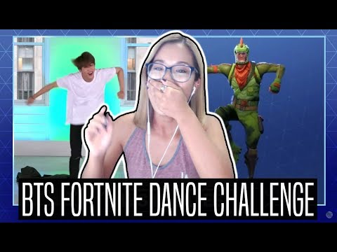 BTS FORTNITE DANCE CHALLENGE REACTION | Jimmy Fallon