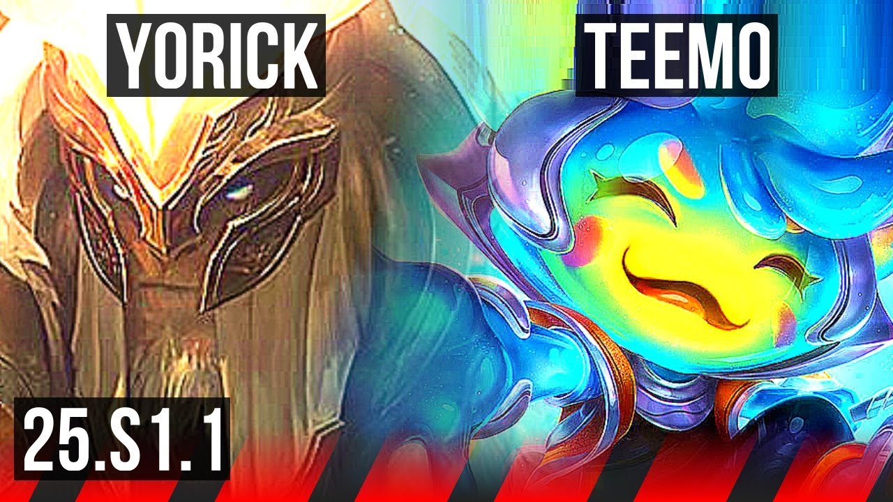 YORICK vs TEEMO (TOP) | Rank 2 Yorick | BR Challenger | 25.S1.1