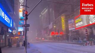 Winter Storm Hits New York City
