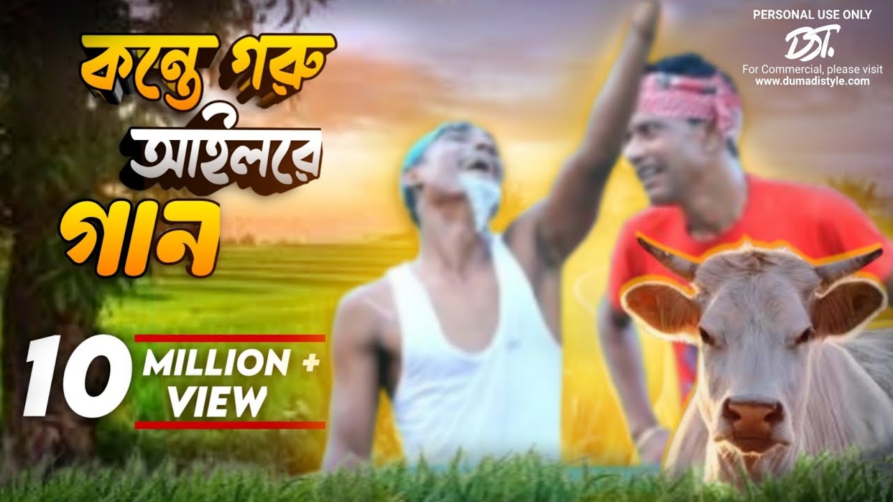 কন্তে গরু আইলরে, কন্তে গরুর গান, গরুর গান, funny cow song, bangla village song, গ্রামীন গান।