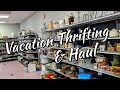 Thrifting at Goodwill & St Francis Thrift Shop on Vacation+Vintage Thrift Haul June 2020