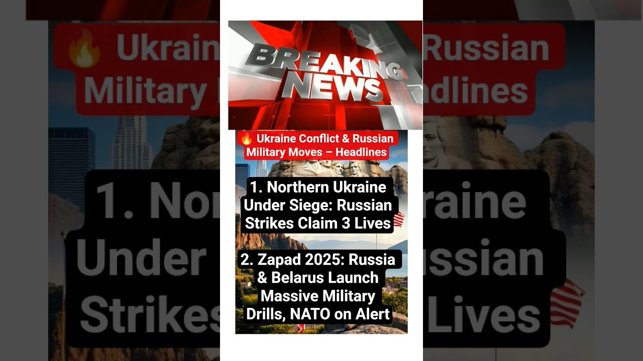 “Russia Strikes Northern Ukraine: Zapad 2025 Military Drills & Rising Tensions!”