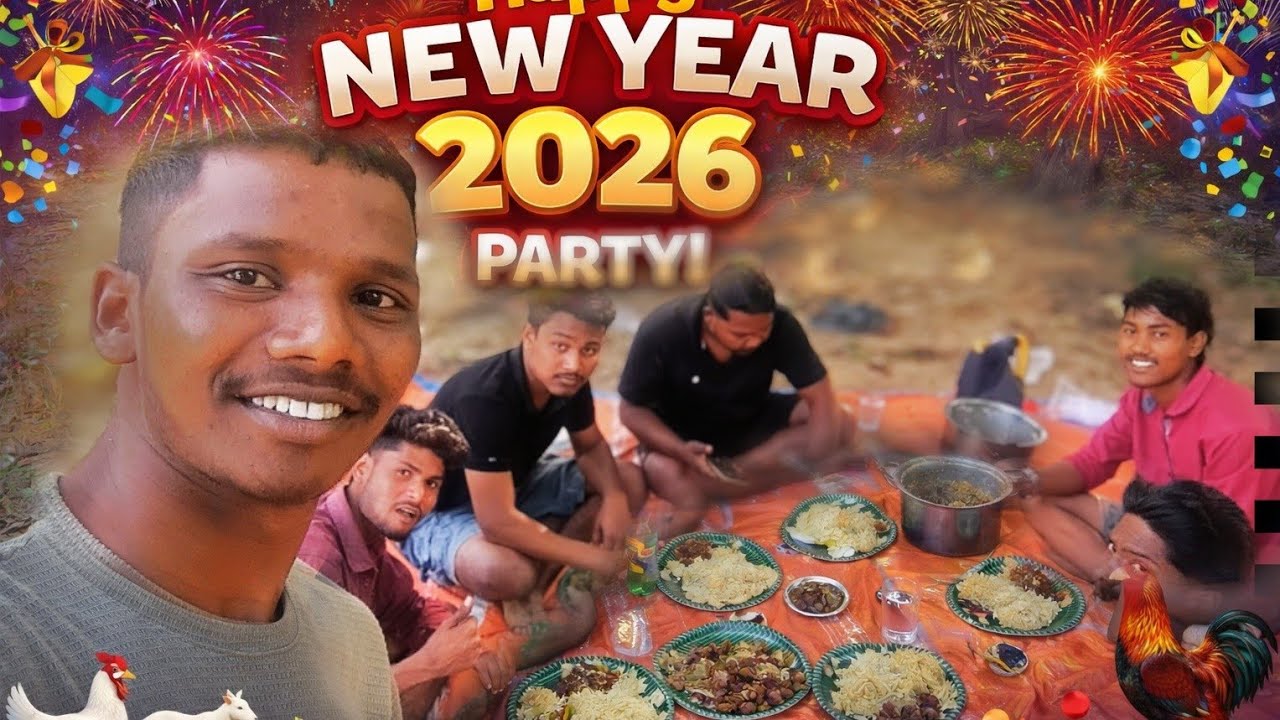 😄 FRINDS ସାଥିରେ ନୂଆ ବର୍ଷ ପାର୍ଟି 🎉🥳🐓// SAMBALPURI VLOG//