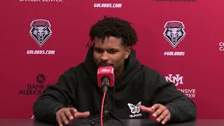 Jamal Mashburn Jr. Postgame - UNM vs. Colorado State 12\/28\/2022