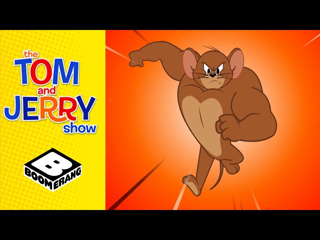 Jerry Gets Buff! | Tom u0026 Jerry Show | @BoomerangUK class=