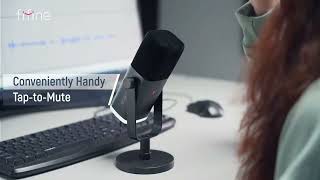 FIFINE-micrófono dinámico USB/XLR con Control RGB, Conector de