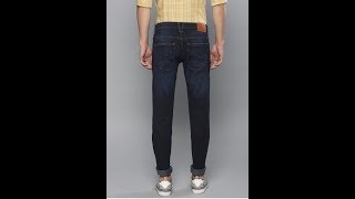 Louis Philippe Jeans Men Blue Matt Slim Fit  Stretchable Jeans  -Available on Myntra