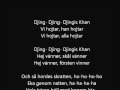 Vikingarna Djinghis Khan (Lyrics)