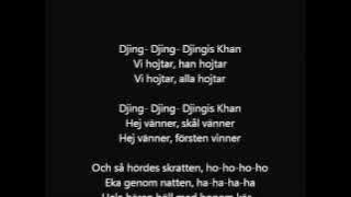 Vikingarna Djinghis Khan (Lyrics)