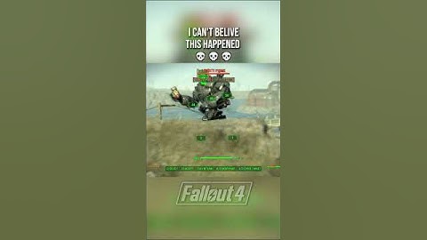 Fallout 4 Defeating Liberty Prime with Nuke Minigun 💀