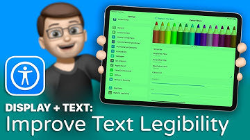 How to Use Bold Text and Colour Filters on iPad