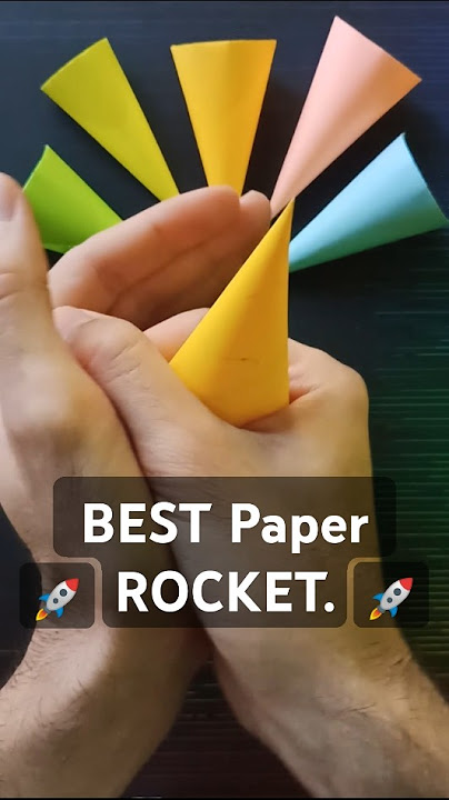 Download lagu 😲 How to make Origami ROCKET?🚀 EASY Paper Toy Tutorial