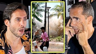 He was on the beaches right after the terrible 2004 Tsunami and explains the horror he saw there