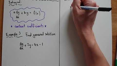 Differential Equations - Complimentary Function and Particular Integral Examples