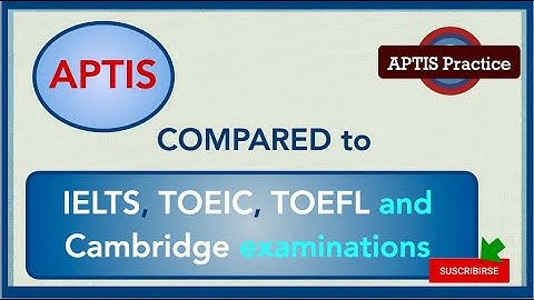 APTIS compared to IELTS, TOEFL, TOEIC and CAMBRIDGE EXAMS