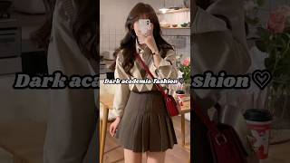 Dark academia  outfits ideas♡#aesthetic l#fypシ #style#outfit#viral #youtubeshorts#shorts