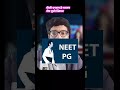 NEET PG Shock : SC/ST Cut- Off at -40 marks ? #shorts