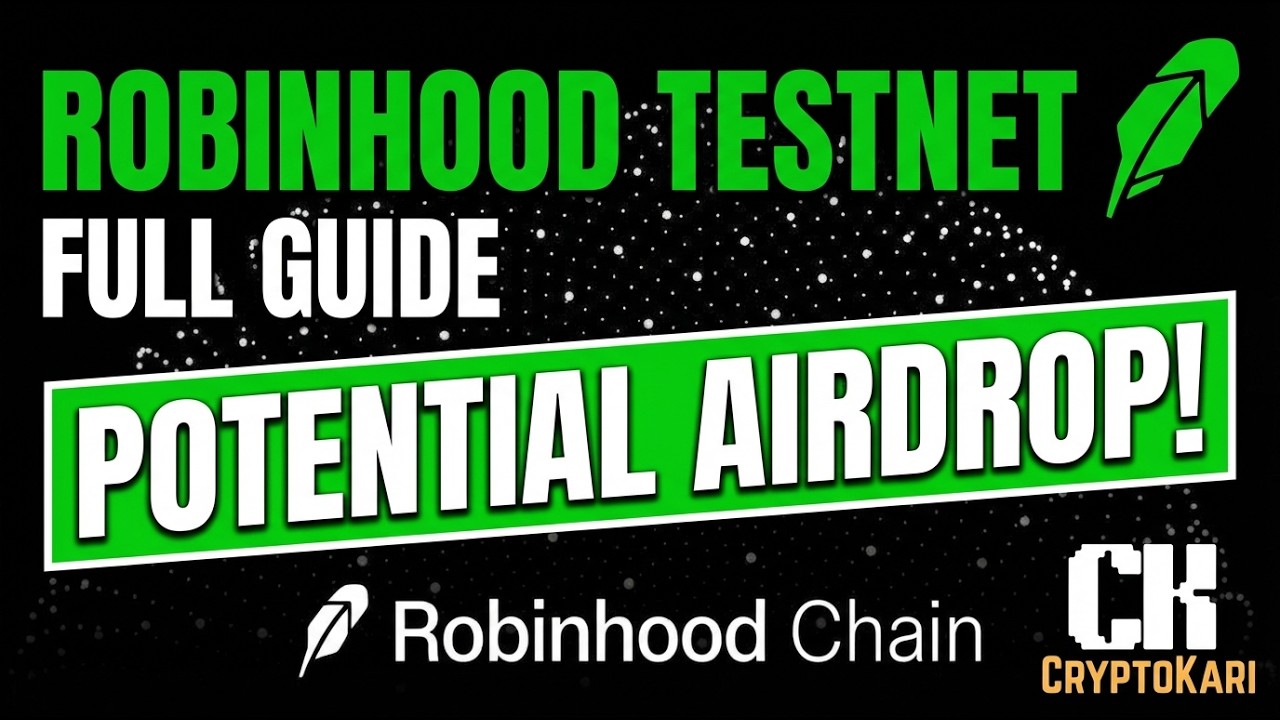 Robinhood Testnet Full Guide | Potential Airdrop!