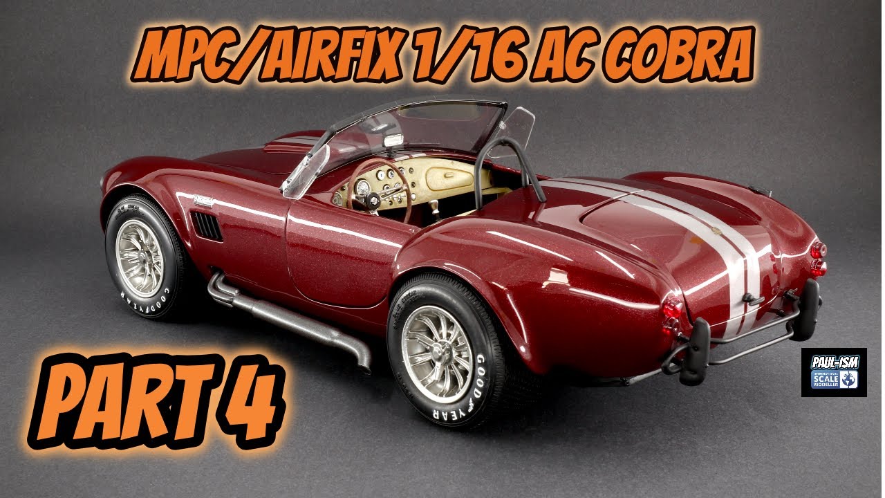 MPC Cobra 427 1/16スケールモデルキット Finished* Part 4 - Mpc/Airfix 1/16 AC Cobra Step by Step Video