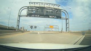 Driving to Logan International Airport in Boston, Massachusetts
