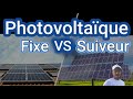 Panneaux solaire  fixe ou sur suiveur combien cela produit en plus 