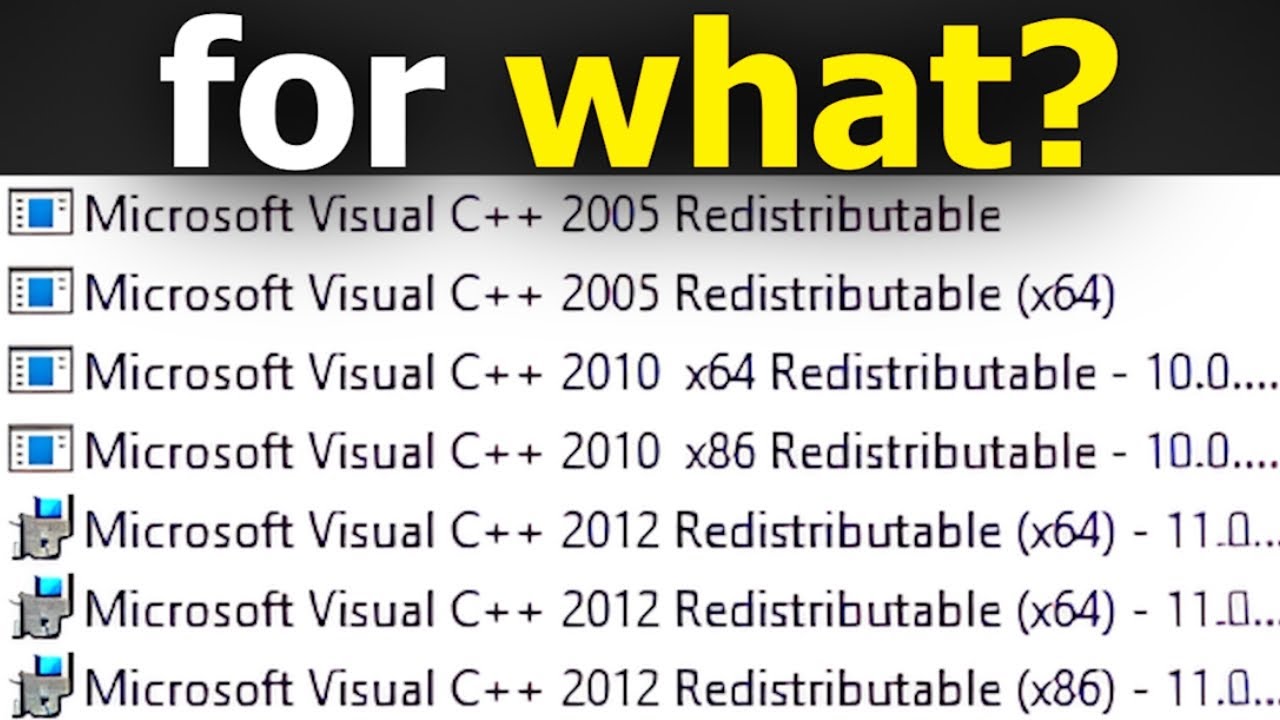 The Truth About All Those Visual C++ Versions.. - YouTube