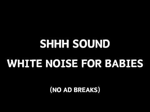 Shhh White Noise for Sleeping Baby 💤 Deep Sleep Sounds | No Ads 🌙 10 Hours (Black Screen)
