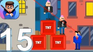 Mr Bullet - Gameplay Walkthrough Part 15 Friendly Fire Chapter 1-4 (Android, iOS Gameplay)