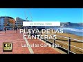 🏝🎥Playa de las Canteras Beach Walk |Las Palmas de Gran Canarias| 4K ASMR morning walk | Relaxing