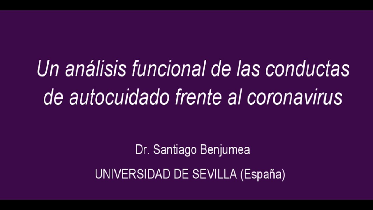 Un análisis funcional de las conductas de autocuidado frente al coronavirus