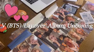 [아미로그] 방탄소년단 뷔•태형 솔로 앨범 레이오버 언박싱💜/V (BTS) 'Layover' Album Unboxing💜