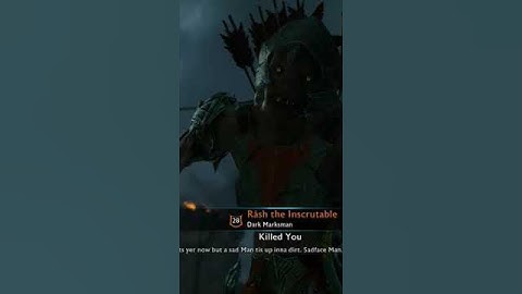 The Inscrutable is the funniest captain in the game! #shadowofwar #Inscrutable