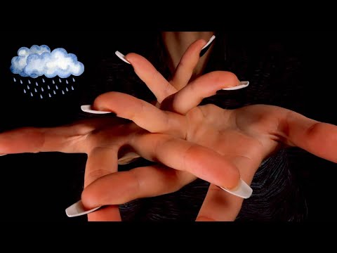 ASMR Hand Movements for Deep Sleep 😴 with Rain Sounds ☔️ 2 HOURS