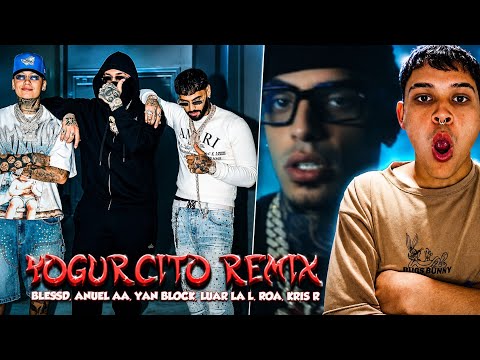 ¡QUE LOCURA! REACCIONANDO A 💕🧃 YOGURCITO REMIX | BLESSD ❌ ANUEL AA ❌ YAN BLOCK &. más || El Pecosoo.