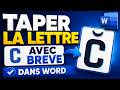 Comment Taper La Lettre C Avec Breve (Ċ) Dans Word Facilement ✍️💻