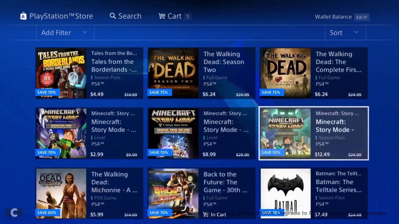 Playstation Telltale Sale April 2018