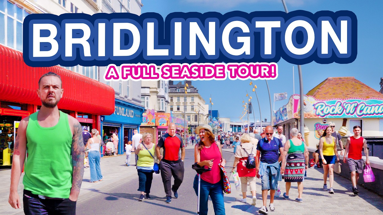 BRIDLINGTON | Tour of BRILLIANT seaside holiday town Bridlington [Filmed in 4k]
