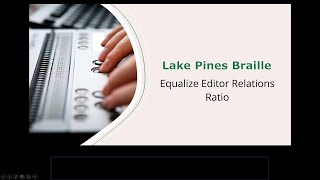Equalize Editor - Relations - Ratio