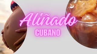 Así es un aliñado cubano. Bebida que es tradición brindar cuando nace un bebé.