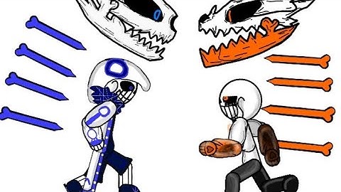 Error 404 sans vs Delta sans (drawing cartoons 2)