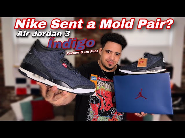 Jordan 3 Levi's Indigo - Review & On Feet 👣 - YouTube