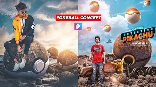 PicsArt Pokemon Ball Concept Photo Editing Tutorial in Picsart Step by Step in - VID EDITZZZZ screenshot 4